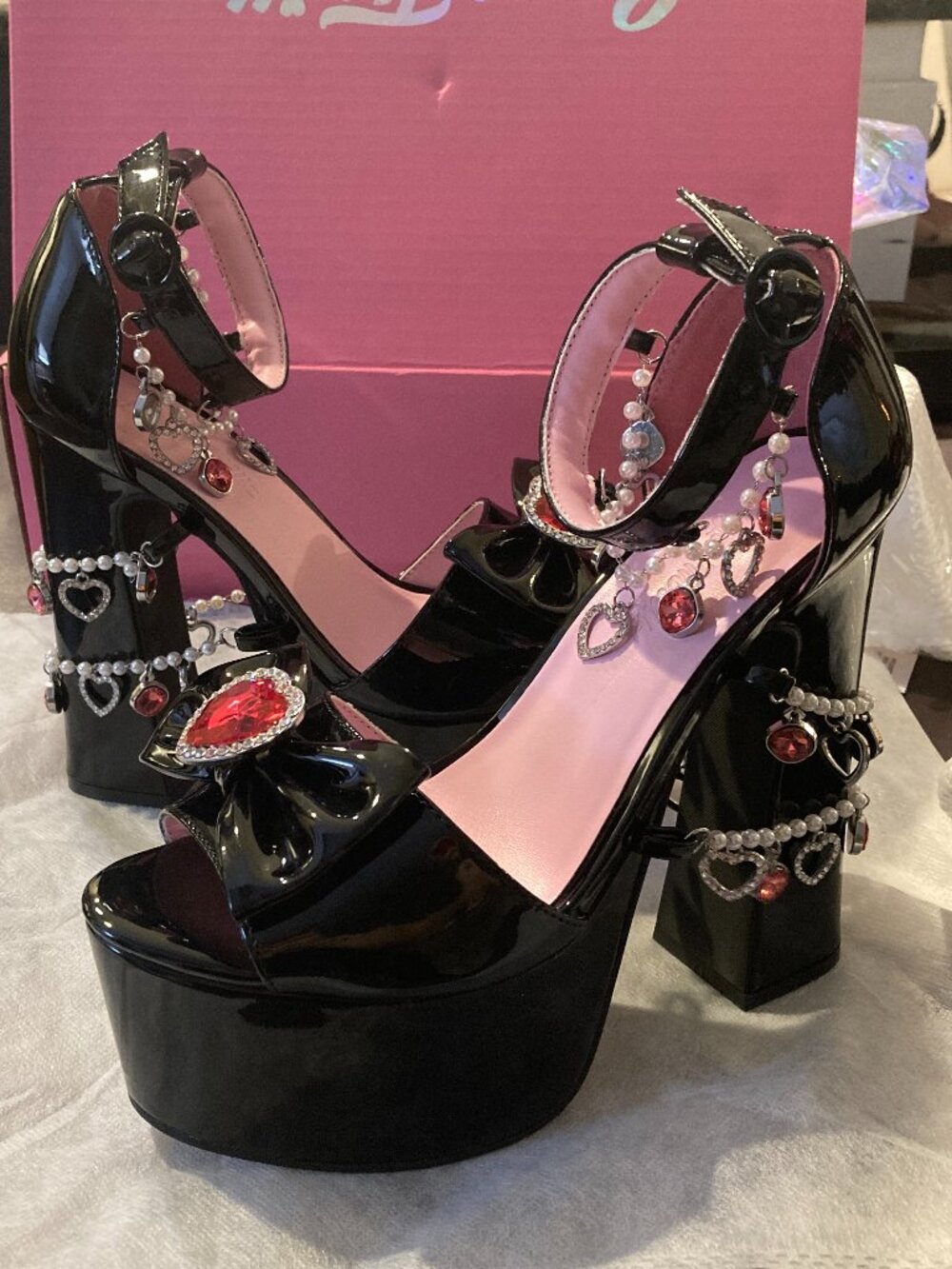 Dolls Kill Sugar Thrillz Loving Revelation Platform Heels